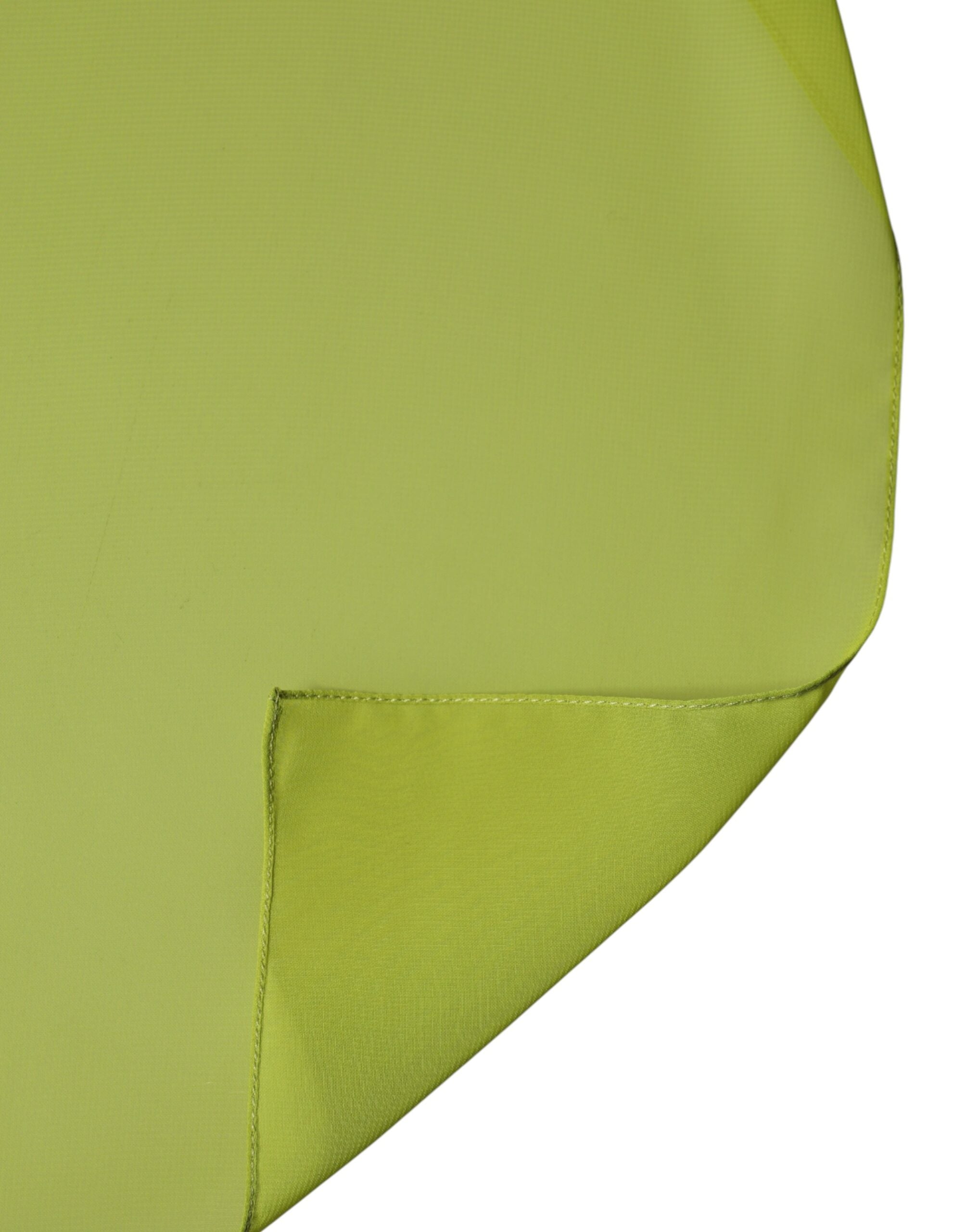 Dolce & Gabbana Grüner Polyester Stola Nacken-Tuch Schal