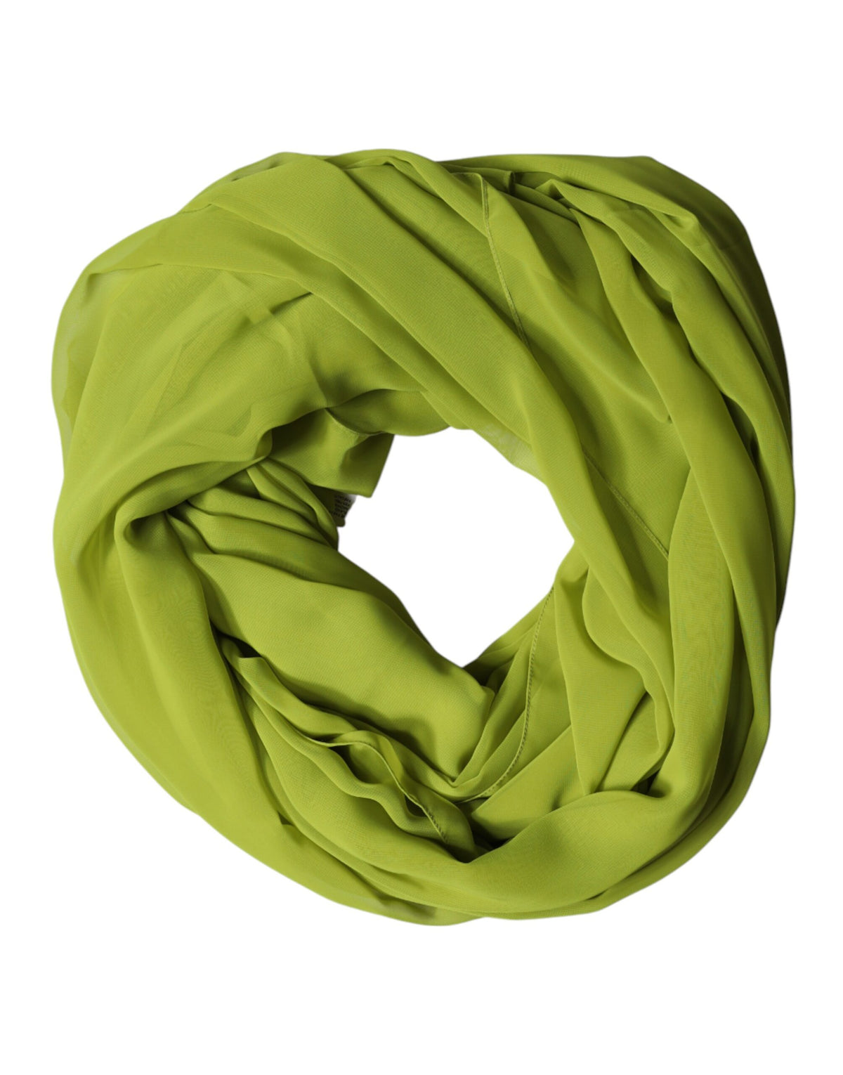 Dolce & Gabbana Green Polyester Stole Neck Scarf Shawl