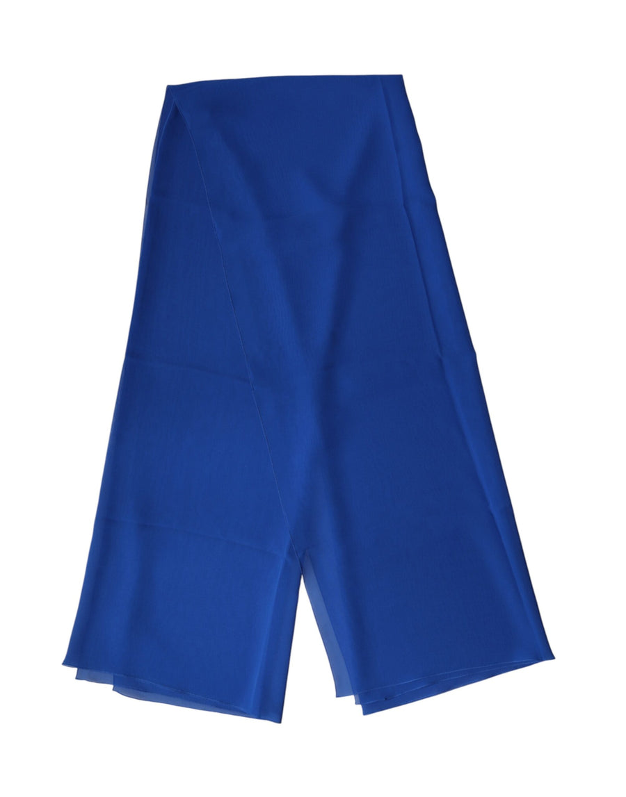 Dolce & Gabbana Blue Silk Scarf Stole Men's Scarf