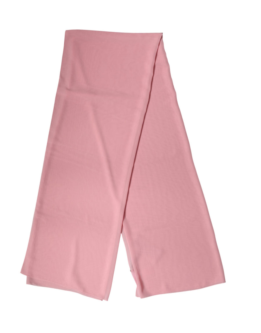 Dolce & Gabbana Pink Silk Stole Neck Wrap Shawl Men's Scarf