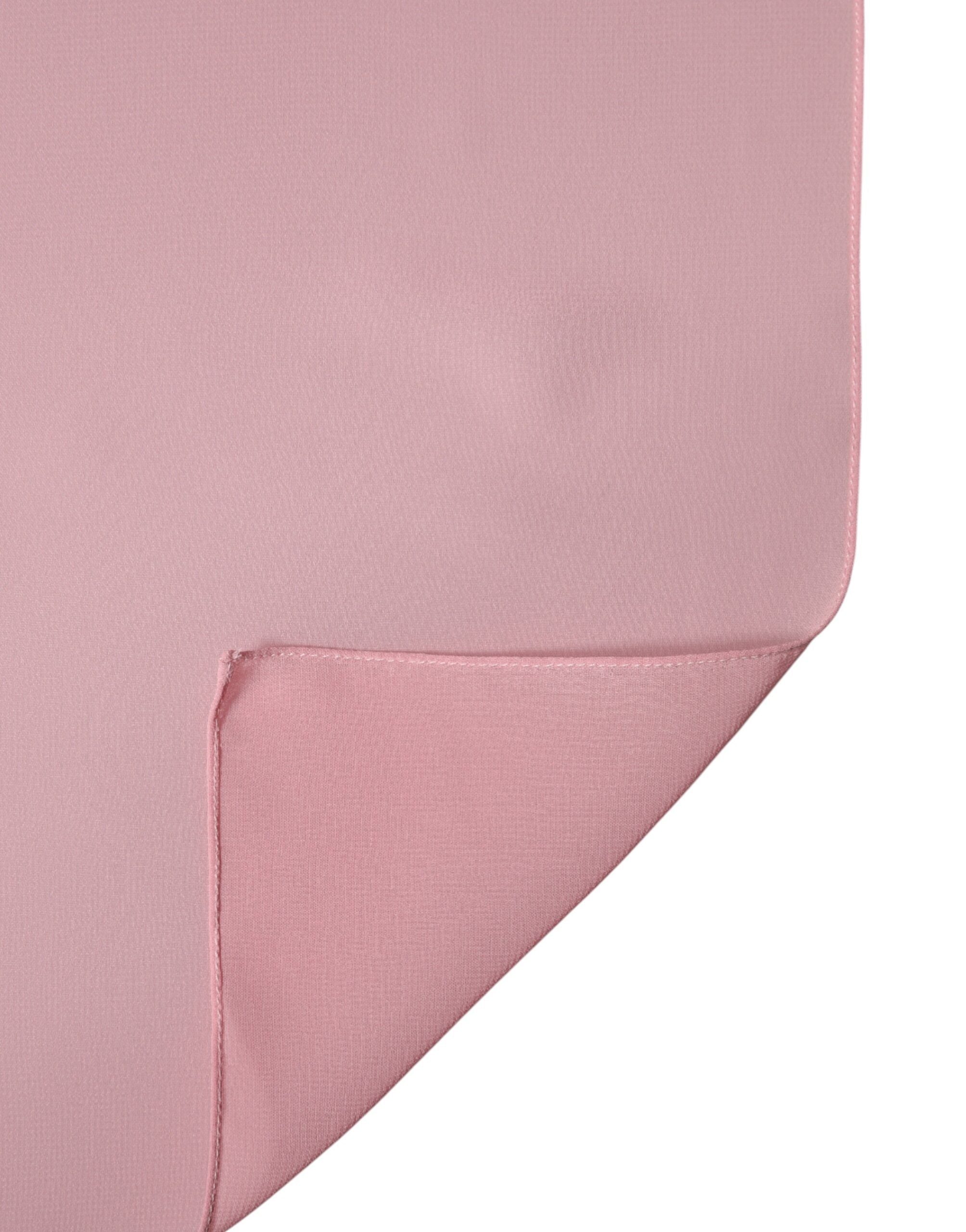 Dolce & Gabbana Rosa Seidenstola Nackenschal Umschlagtuch Herrenschal