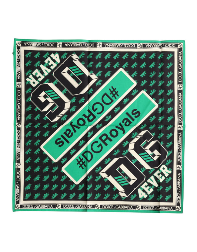 Dolce & Gabbana Mehrfarbiger #DGRoyals quadratischer Foulard 50,5 cm x 50 cm Schal