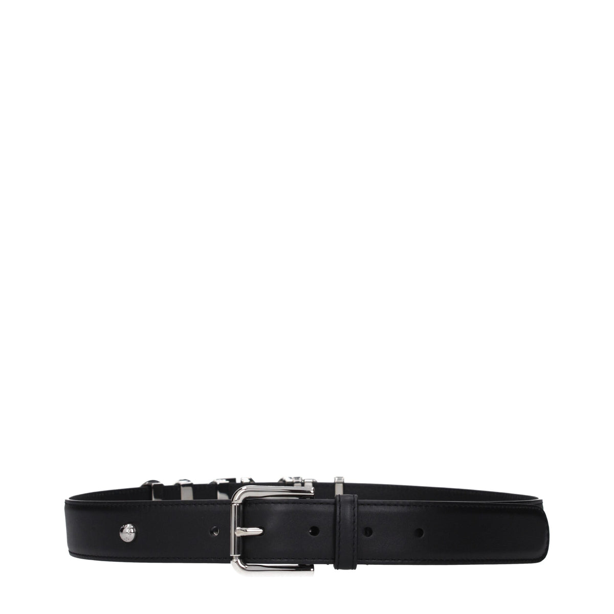 Dolce & Gabbana Black Leather Belt Regular