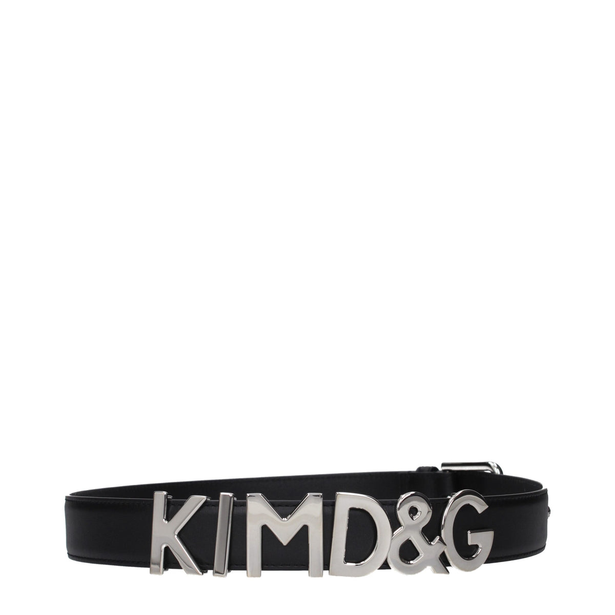 Dolce & Gabbana Black Leather Belt Regular