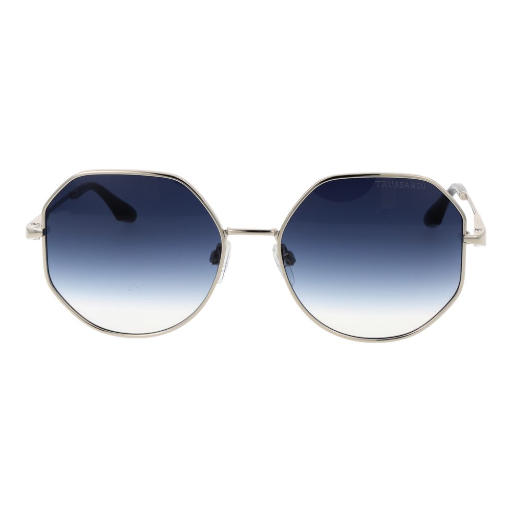 Trussardi Sonnenbrille aus silbernem Metall