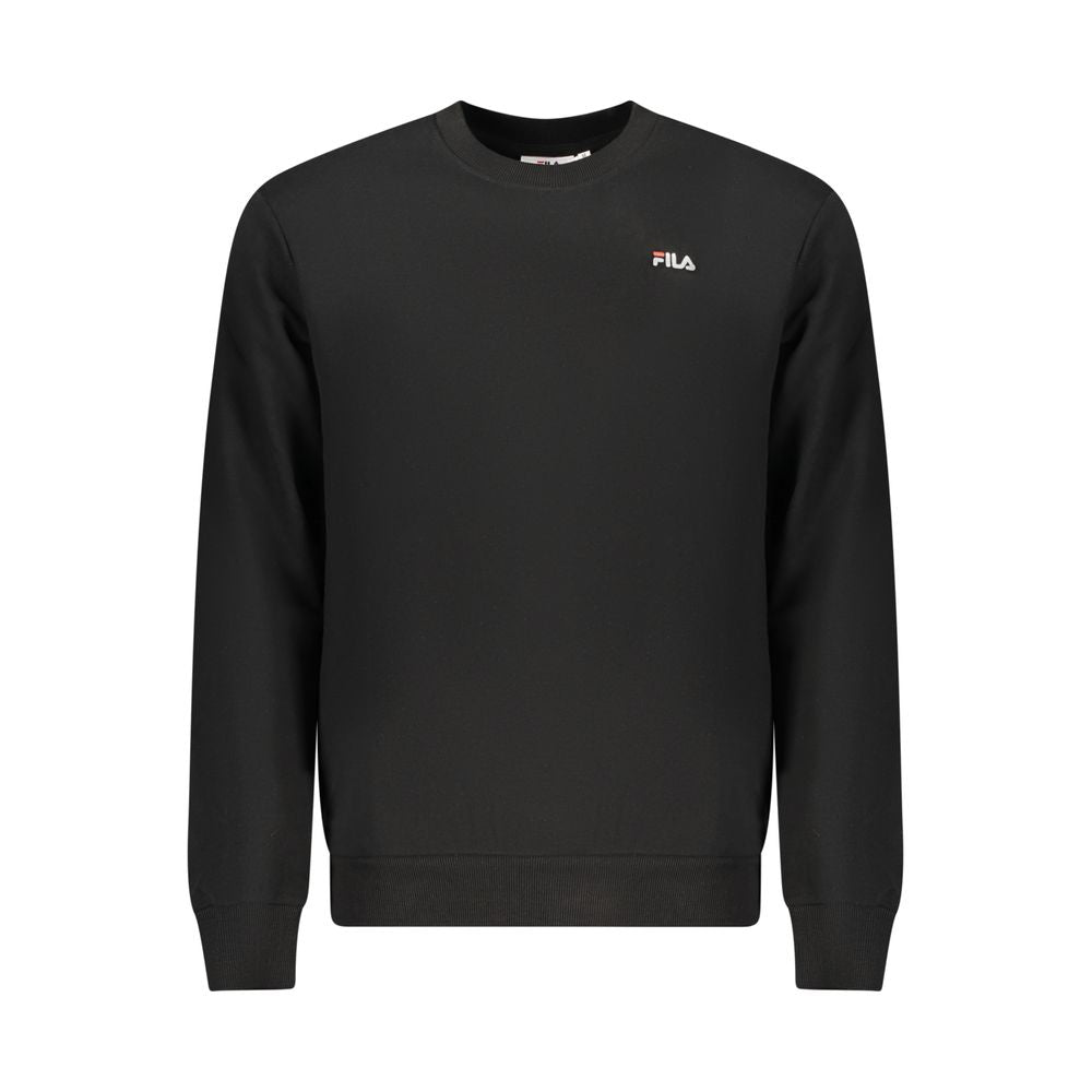 Fila Schwarzer Herren-Sweatshirt aus Bio-Baumwolle