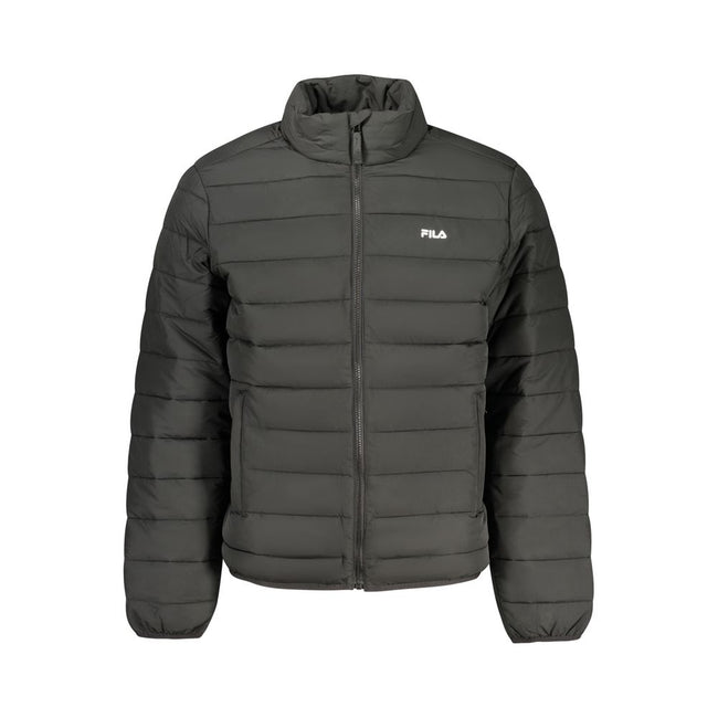 Fila Schwarze Polyester-Herrenjacke