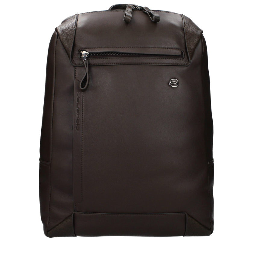 Piquadro Brauner Lederrucksack