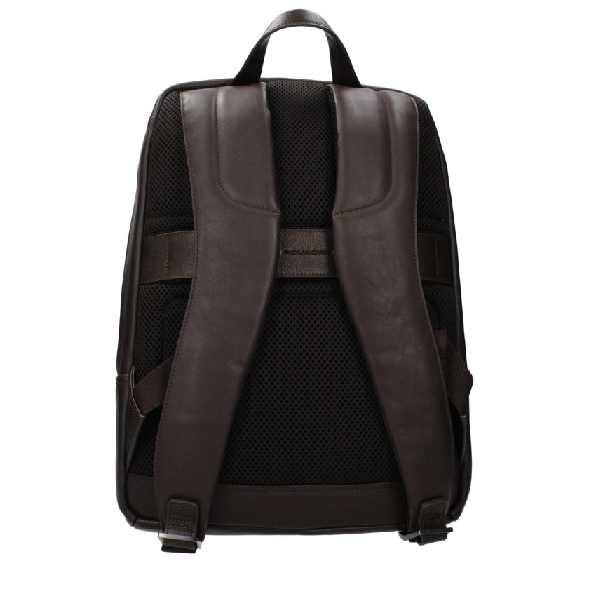 Piquadro Brauner Lederrucksack