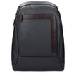 Piquadro Grauer Lederrucksack